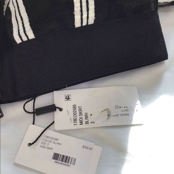 Milly Black Midi Slip Skirt New Size 2 - Picture 10 of 12